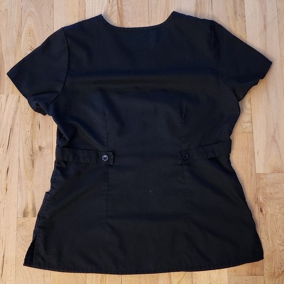 Grey's Anatomy Women's Mock Wrap Scrub top - Picture 3 of 4